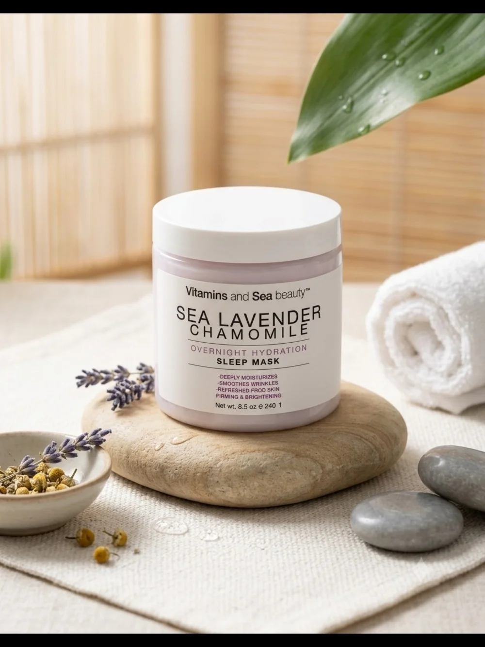 Sea Lavender Chamomile Overnight Hydration Sleep Mask - Lavender